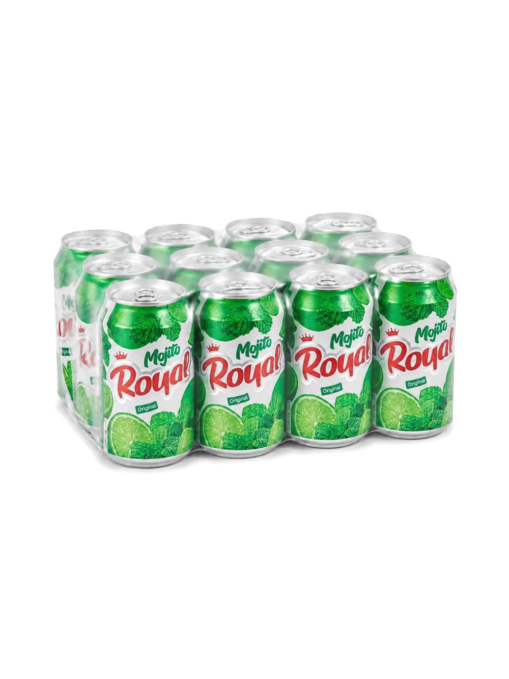 Royal Mojito gazlangan ichimlik, 0.3L, qadoqda 12 dona, narxi bir qadoq uchun ko‘rsatilgan 1