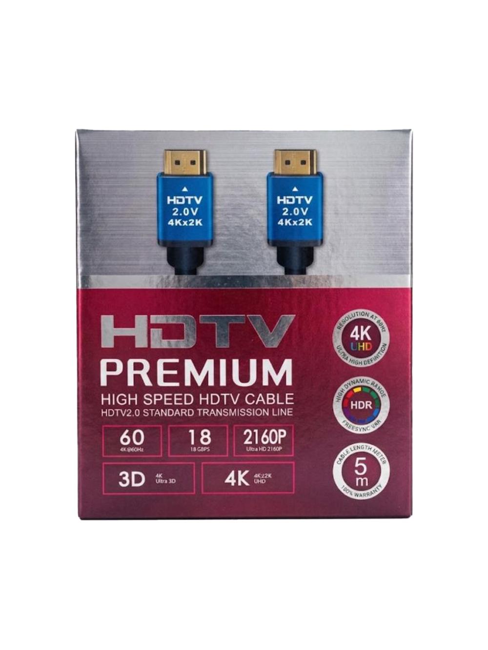 Кабель HDMI, 5 м фильтром для телевизора и монитора 4K 1