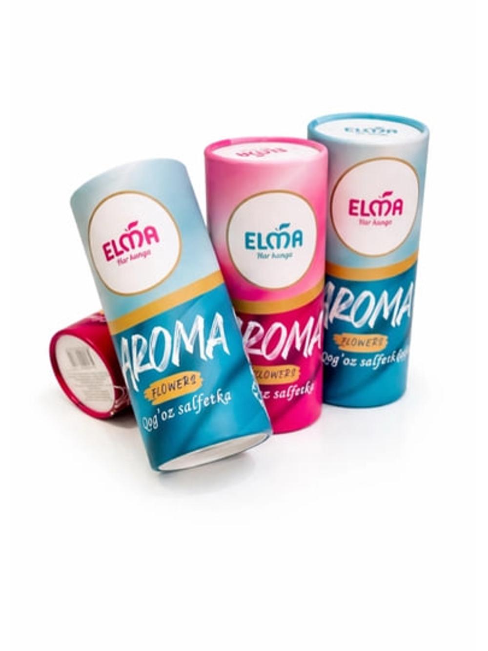 ELMA Decor Qog‘oz salfetkalar tuba ichida, 40 dona, 3 qatlamli 6