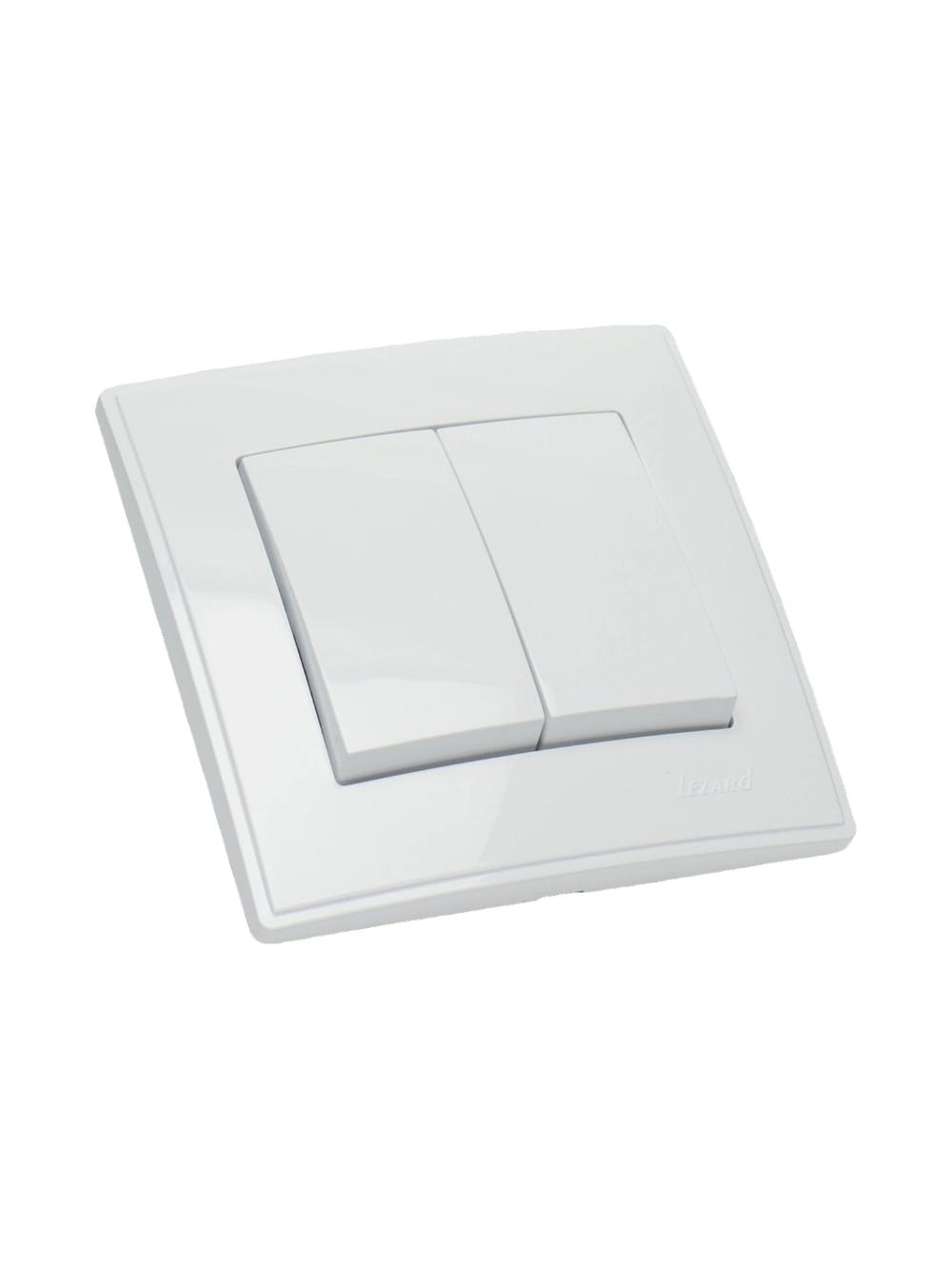 Ikki klavishli o'chirgich Lezard Lesya 705-0202-101, oq 1