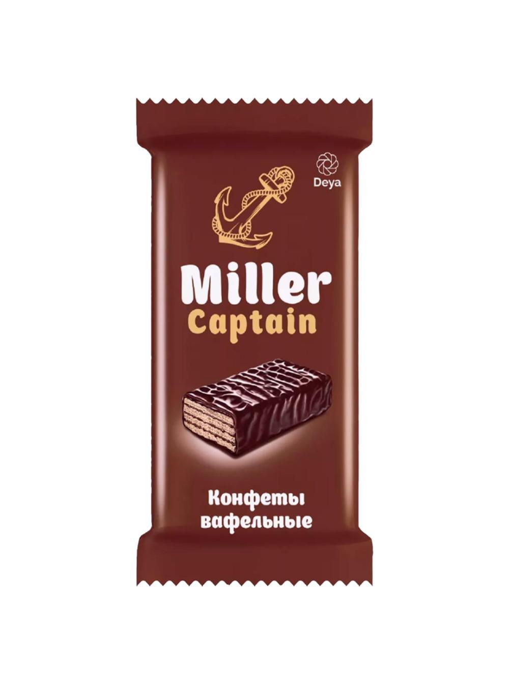 Конфеты вафельные глазированные CAPTAIN MILLER, коробка 1 кг 1