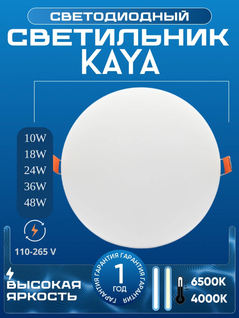 LED, панель, акрил, круглый с встроенным дросселем 24Wбелый лимон внутренний светильник 2