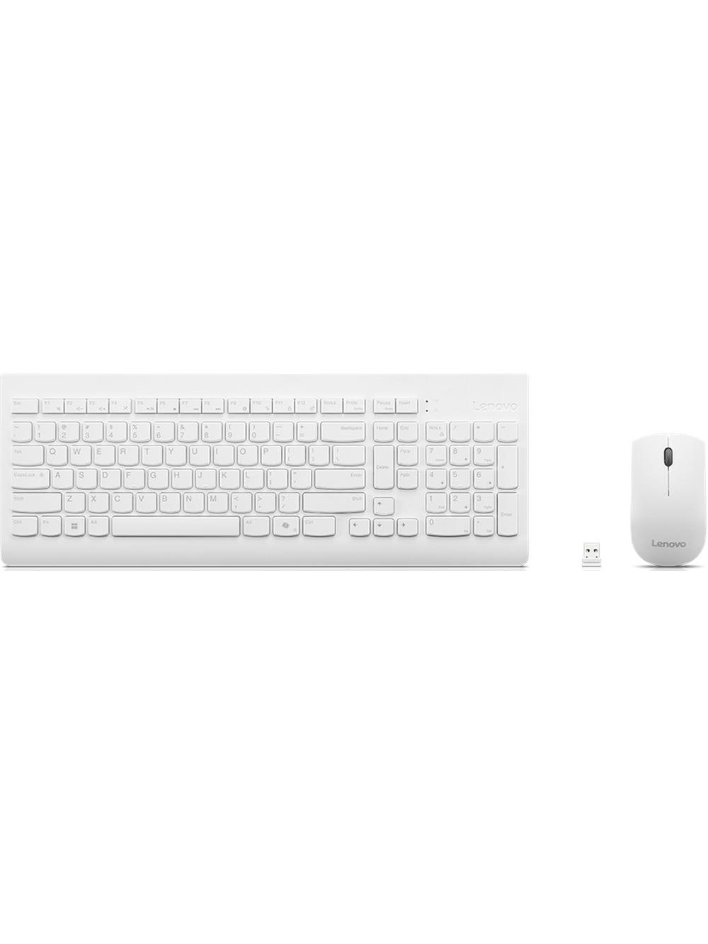 Беспроводный комплект клавиатура + мышь Lenovo 510 Wireless Keyboard and Mouse Combo RU (White) 1