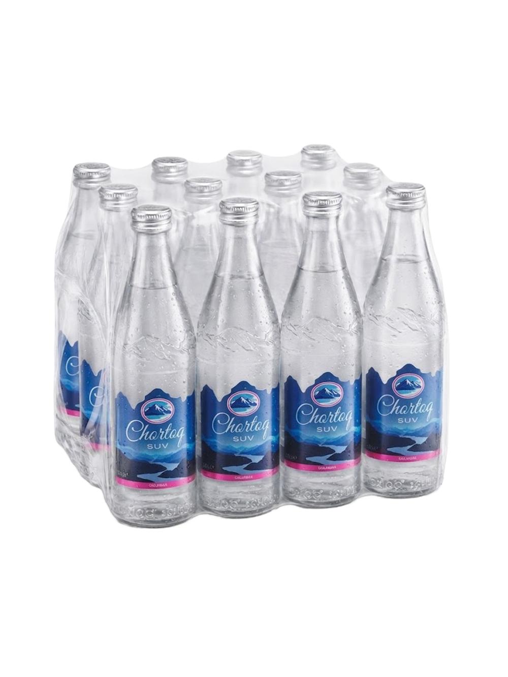 Chortoq SUV kuchli gazlangan artezian suvi shisha butilkada 0,5l. 12dona 1