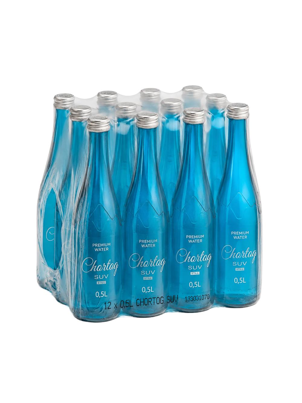 Chortoq Premium Still premium gazsiz artezian suvi shisha butilkada 0,5l. 12dona 1
