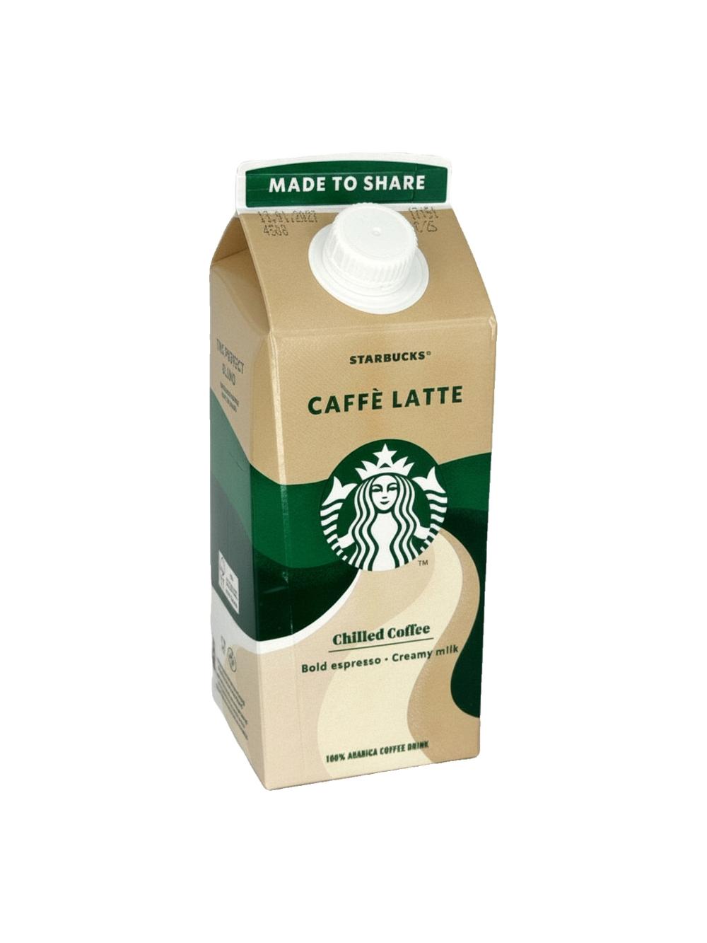 Холодный кофе «Латте» Starbucks  750 мл, минимальный заказ 1 блок, в блоке 6 шт 1