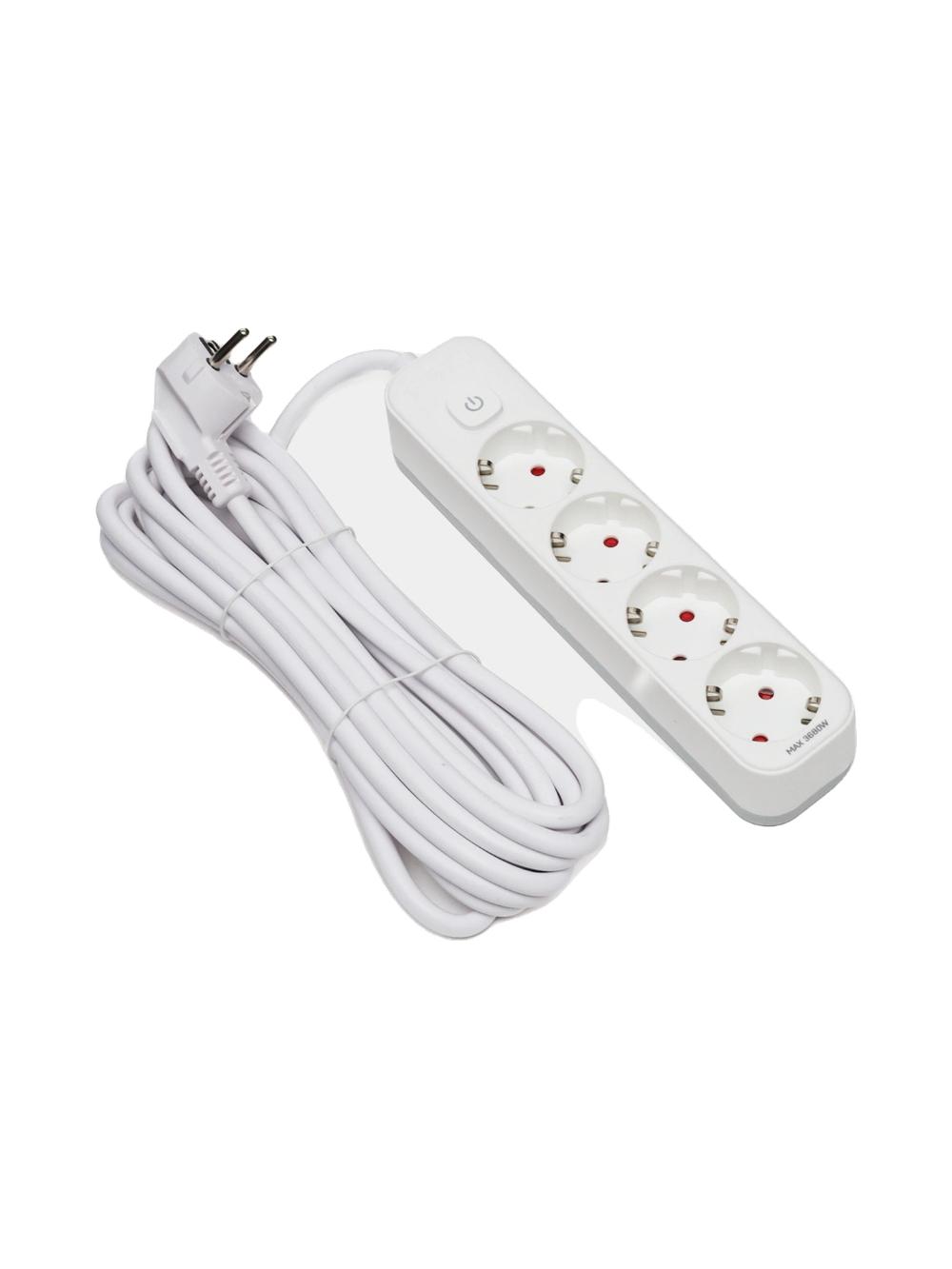 Elektr uzaytirgich Deli ET436, 4 rozetka, 5 m 1
