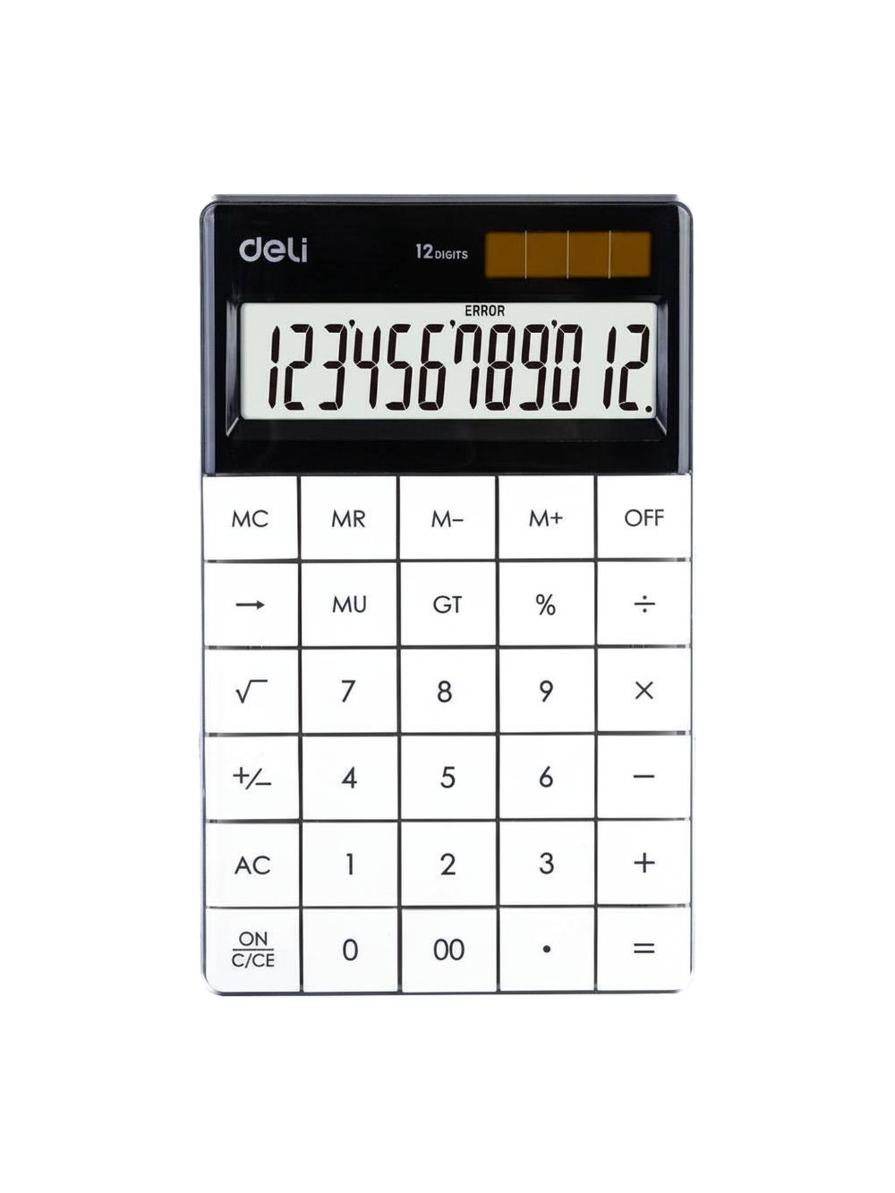 Stol usti kalkulyatori Deli Touch 1589, 12 xonali, oq 1