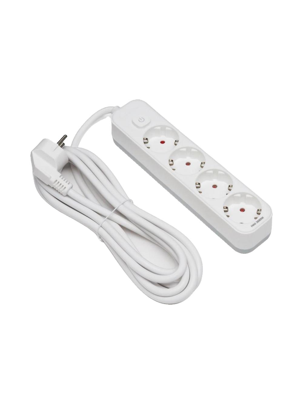 Elektr uzaytirgich Deli ET435, 4 rozetka, 3 m 1