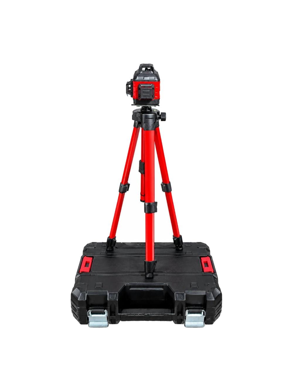 Shtativ va qo‘shimcha jihozlarga ega professional 3D/4D lazerli nivelir 1