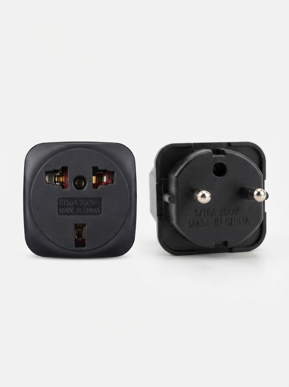 Универсальный сетевой переходник 10A, 250V (адаптер для розетки) 1