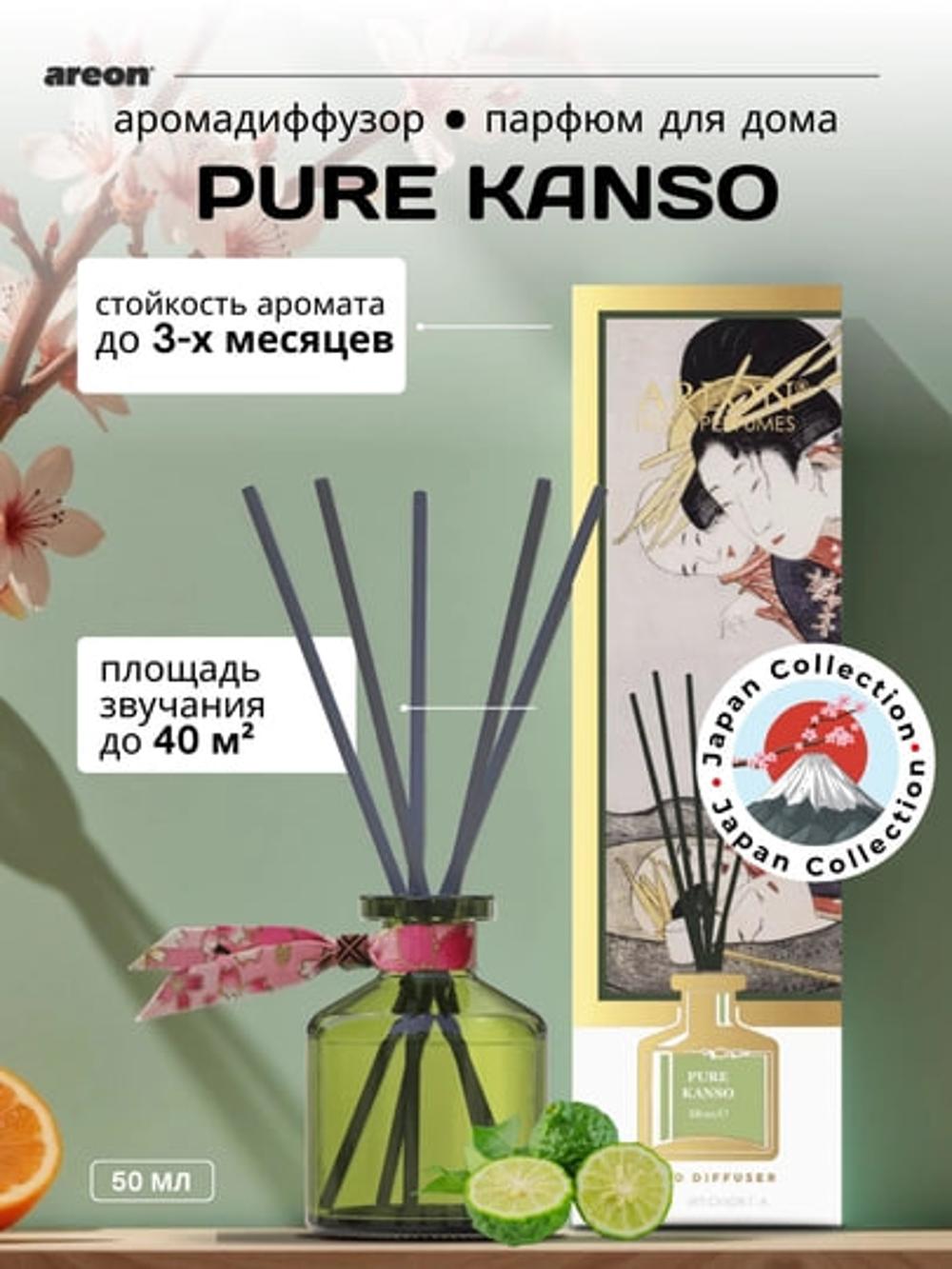 Ароматический диффузор Areon Japan Collection, ароматизатор воздуха для дома и офиса, 50 мл 1