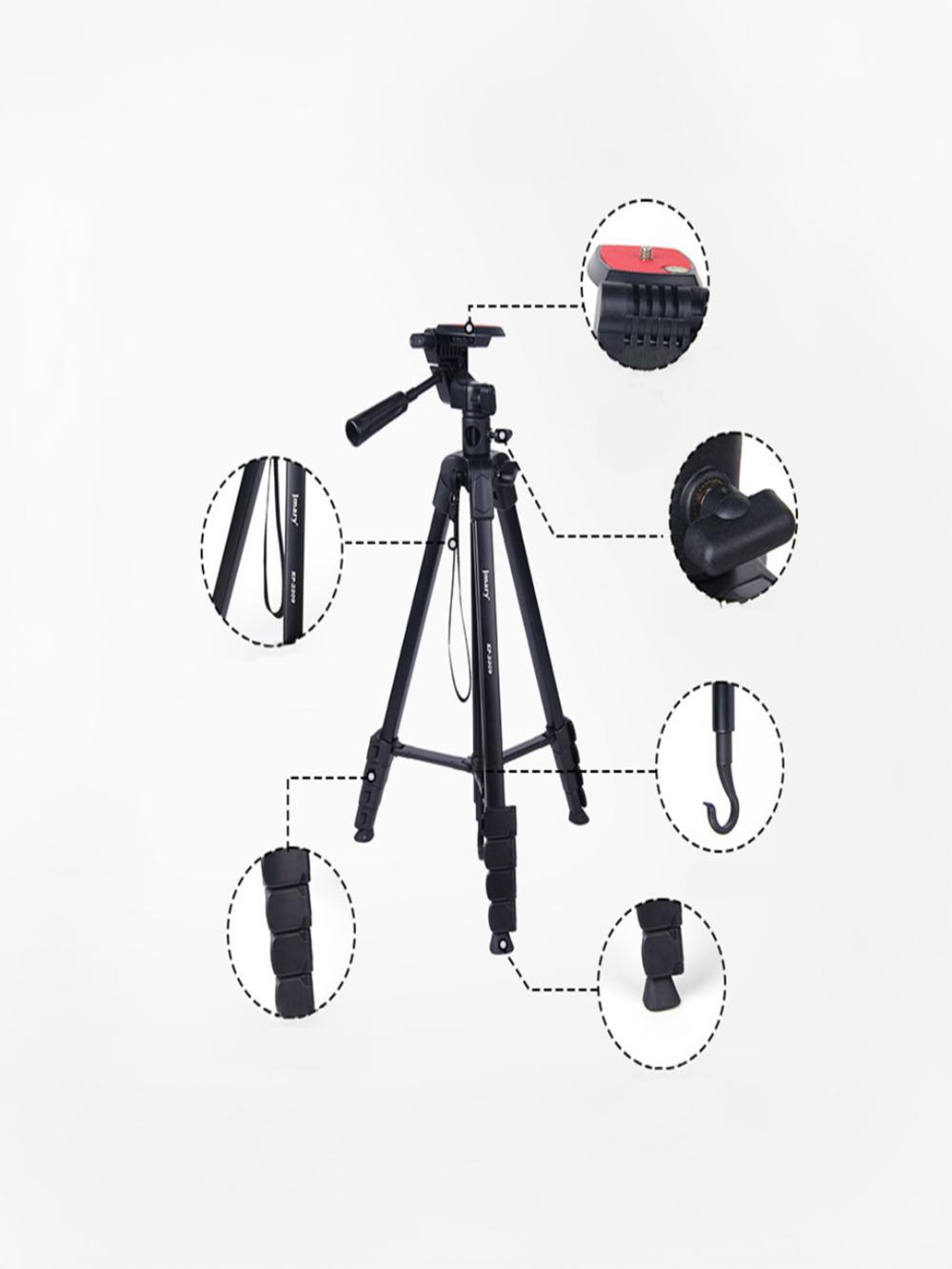 JMARY KP-2209 — Профессиональный штатив 1,73 м с горизонтальной штангой 360° 6
